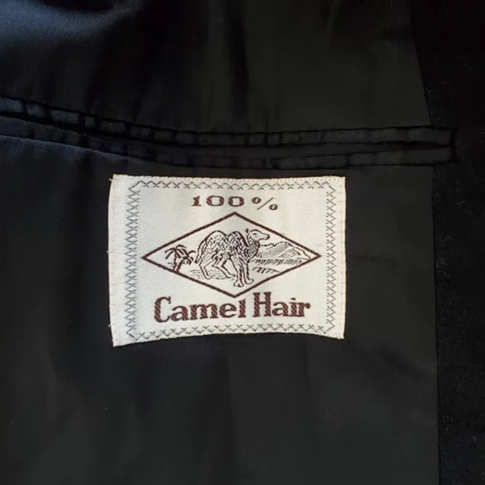 Vintage Camel Hair Sport Coat Blazer Hunt Valley Size 44L Classic Old Money